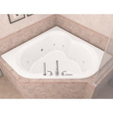 Universal Tubs Beryl 5 ft. Acrylic Corner Drop-in Air Bathtub in White (60 x 60 in.)