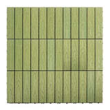 NewTechWood UltraShield Naturale 1 ft. x 1 ft. Quick Deck Outdoor Composite Deck Tile in Irish Green (10 sq. ft. Per Box)