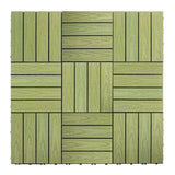 NewTechWood UltraShield Naturale 1 ft. x 1 ft. Quick Deck Outdoor Composite Deck Tile in Irish Green (10 sq. ft. Per Box)