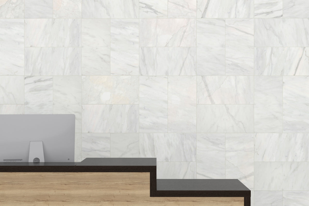 Emser Calacata Oro 20-Pack 4 in x 8 in Polished Natural Marble Floor and Wall Tile