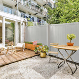 CREATIVE SURFACES 4 ft. x 6 ft. White Vinyl Fence Gate