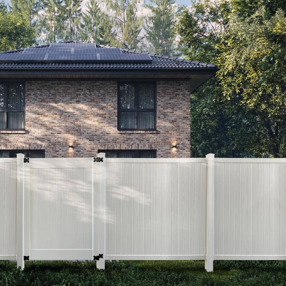 CREATIVE SURFACES 4 ft. x 6 ft. White Vinyl Fence Gate