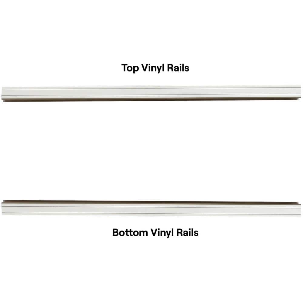 CREATIVE SURFACES 6 ft. x 6 ft. White Ivory Vinyl Privacy Fence Panel