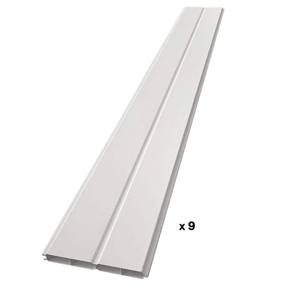 CREATIVE SURFACES 6 ft. x 6 ft. White Ivory Vinyl Privacy Fence Panel