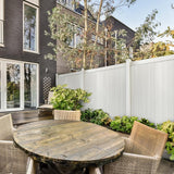 CREATIVE SURFACES 4 in. x 4 in. x 8 ft. White Vinyl Fence Post