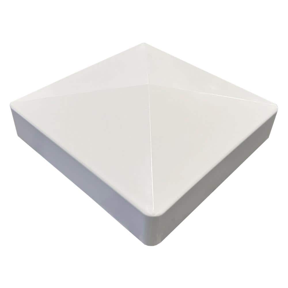 CREATIVE SURFACES 4 in. x 4 in. x 8 ft. White Vinyl Fence Post