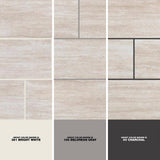 Daltile Glendale Ivory Matte 12 in. x 24 in. Glazed Porcelain Floor and Wall Tile (15.6 sq. ft./Case)