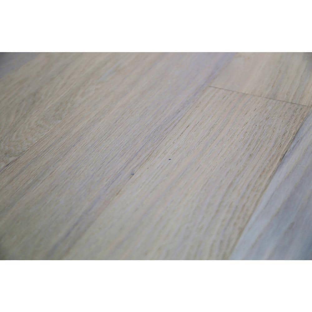 OptiWood Ivory Lace White Oak 2/7 in. T x 5 in. W Click Lock Wire Brushed Engineered Hardwood Flooring (16.7 sqft/case)