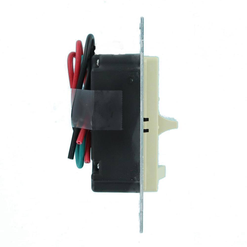 Leviton 1.5 Amp Decora SureSlide 3-Way Slide Step Fan Speed Control, Ivory