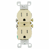 Leviton 15 Amp Tamper-Resistant Duplex Outlet, Ivory (10-Pack)