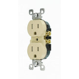 Leviton 15 Amp Tamper-Resistant Duplex Outlet, Ivory (10-Pack)
