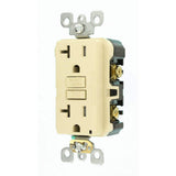 Leviton 20 Amp 125-Volt Duplex SmarTest Self-Test SmartlockPro Tamper-Resistant GFCI Outlet, Ivory (GFTR2-KI / R91-GFTR2-0KI)