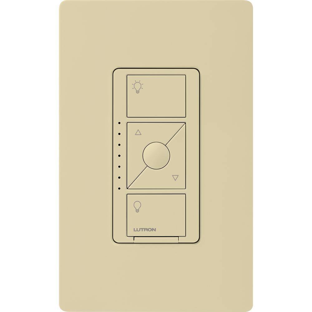 Lutron Caseta Smart Lighting Dimmer Switch for ELV Bulbs, 250W LED Bulbs, Ivory (PD-5NE-IV)