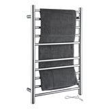 ANZZI Bali Series 10-Bar Stainless Steel Wall Mounted Electric Towel Warmer, Polished Chrome, 20 x 31.5 in