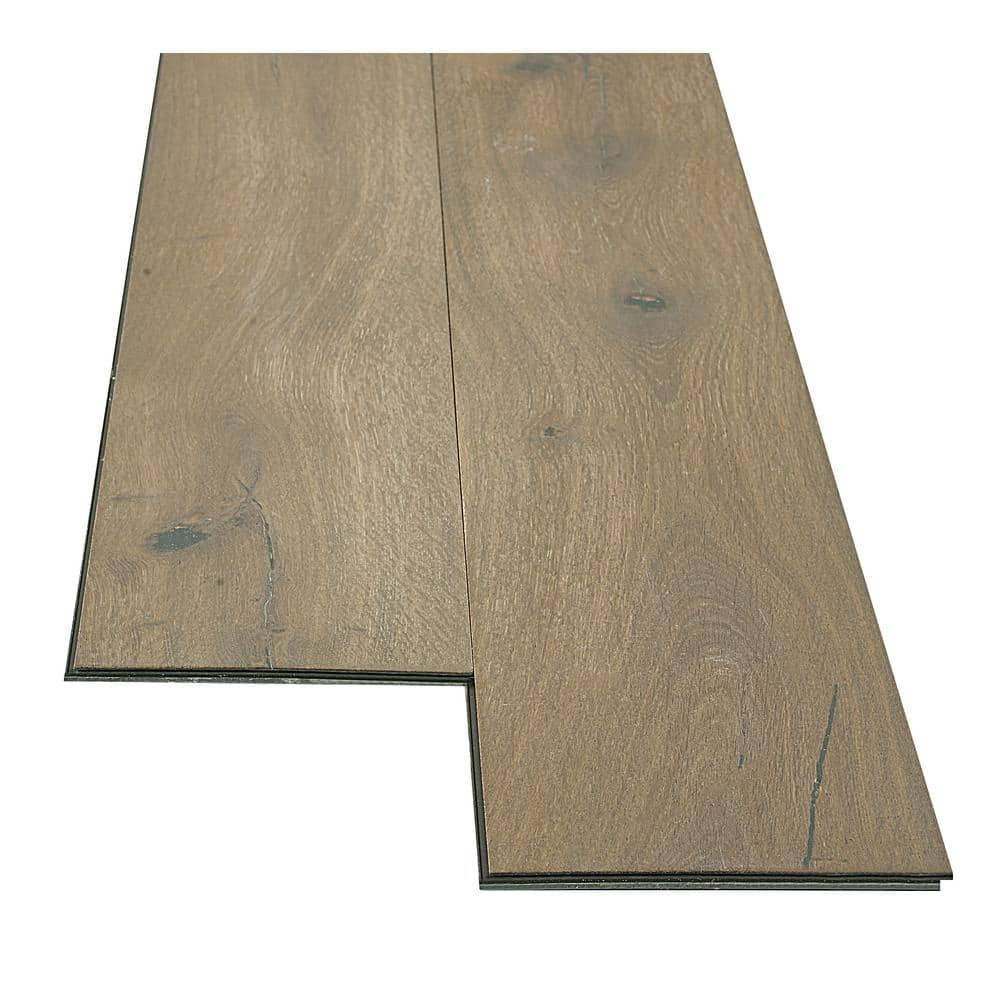 Lifeproof Jackson Hole Oak 2/7 in. T x 6.5 in. W Click Lock Wire Brushed Engineered Hardwood Flooring (19.5 sq.ft./case)