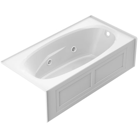 Jacuzzi Amiga 72 in. x 36 in. Right-Hand Drain Rectangular Drop-In Whirlpool Bathtub with Inline Heater, White