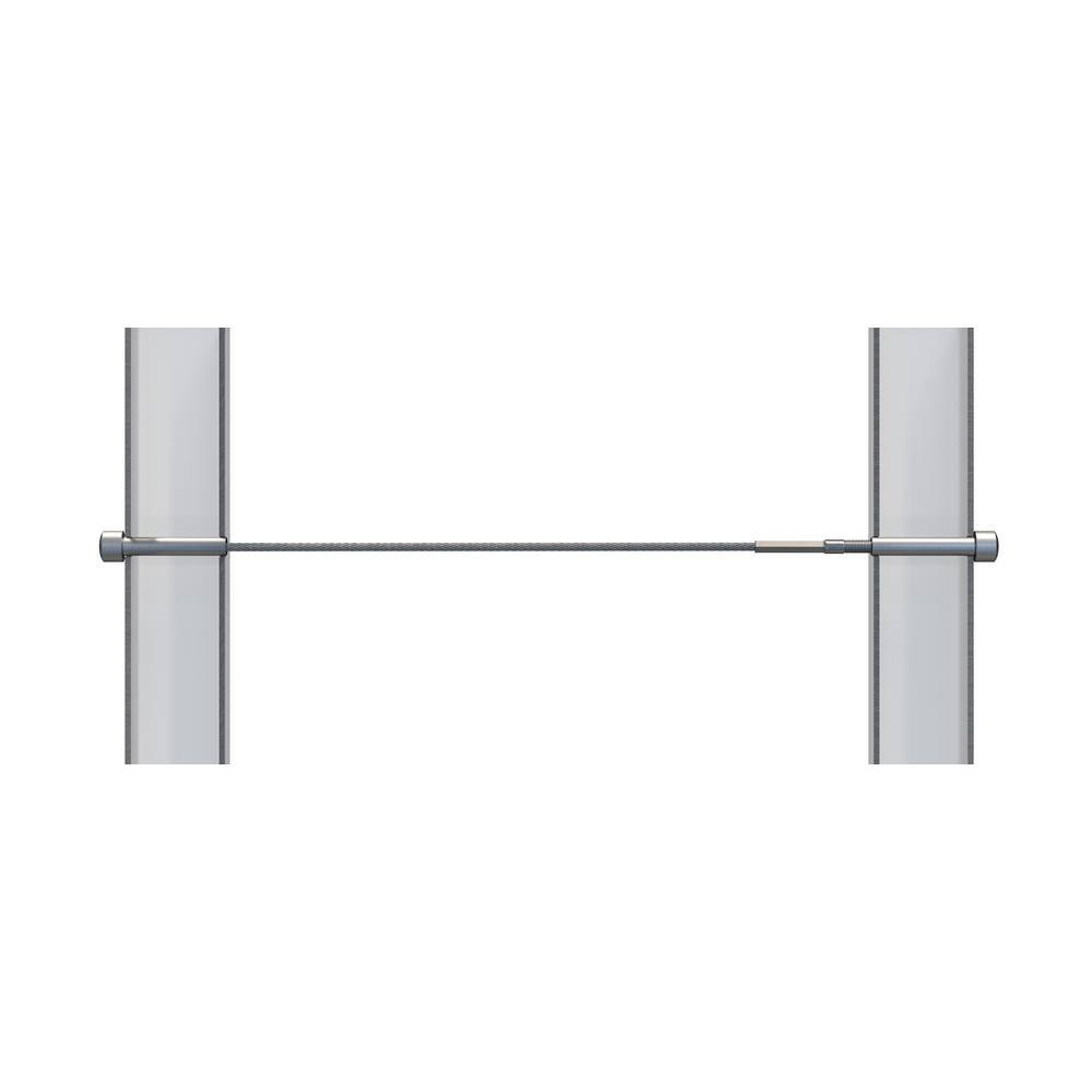 Jakob Stainless Steel Cable Railing Kit - 30 ft. (Pack of 12 + cutter)