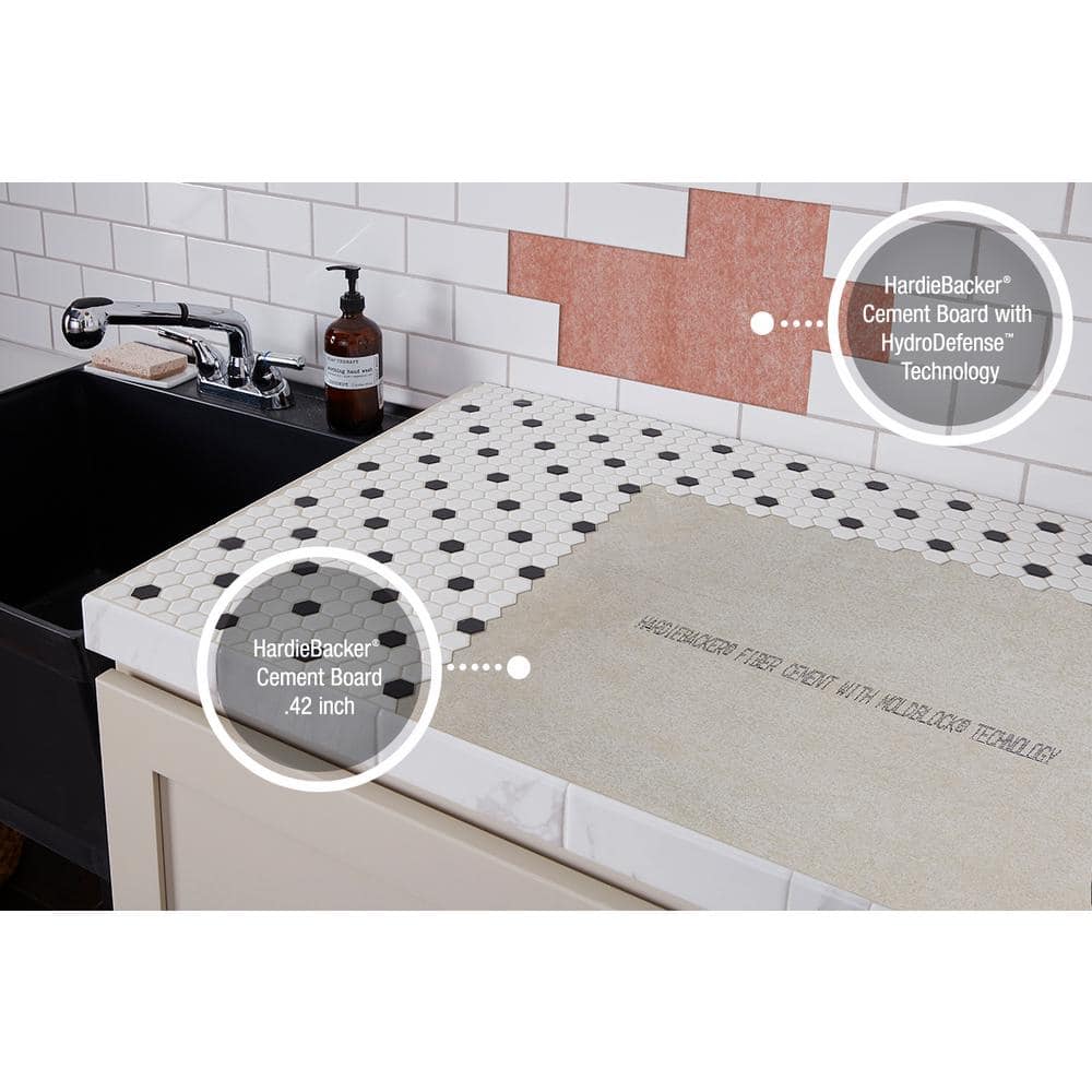James Hardie HardieBacker 1/2 in. x 3 ft. x 5 ft. Cement Backerboard 1000-Sheets