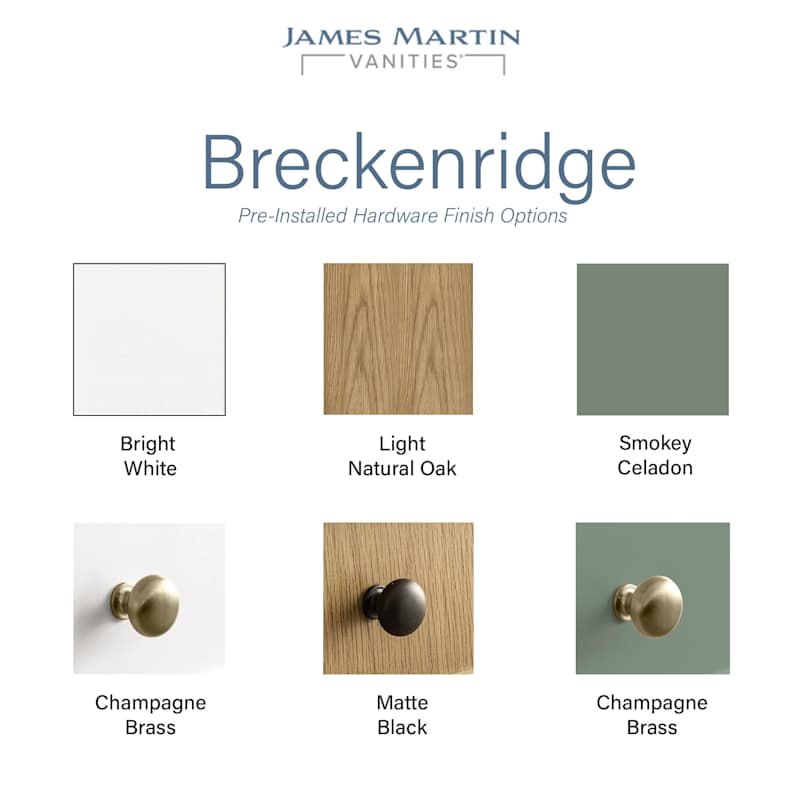 James Martin Vanities Breckenridge 72" Free Standing Double Basin Poplar Wood Vanity Set – Light Natural Oak with White Zeus Quartz Top & Rectangular Sinks