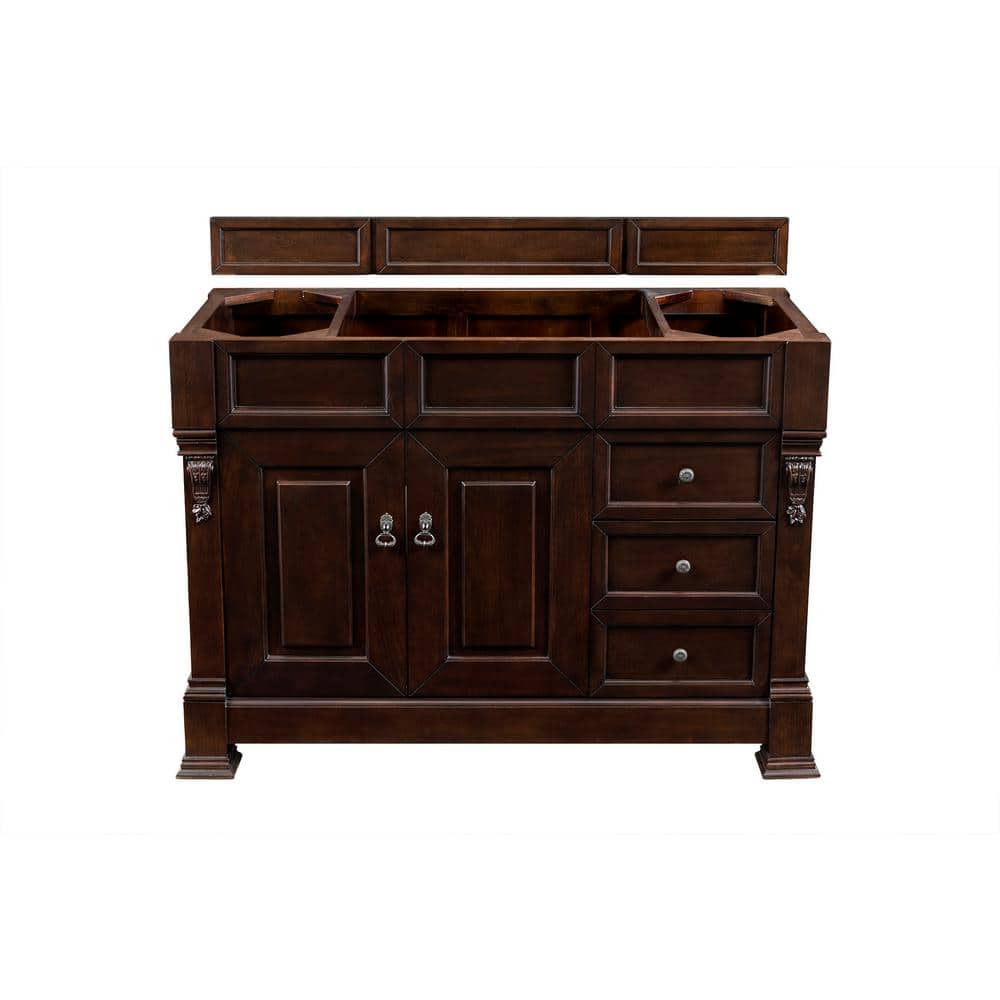 James Martin Vanities Brookfield 48" Single Bathroom Vanity in Burnished Mahogany with Quartz Top