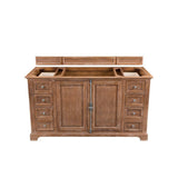 James Martin Vanities Providence 60" Driftwood Vanity with Carrara Marble Top