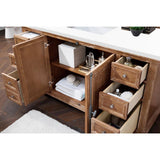 James Martin Vanities Providence 60" Driftwood Bathroom Vanity with Quartz Top