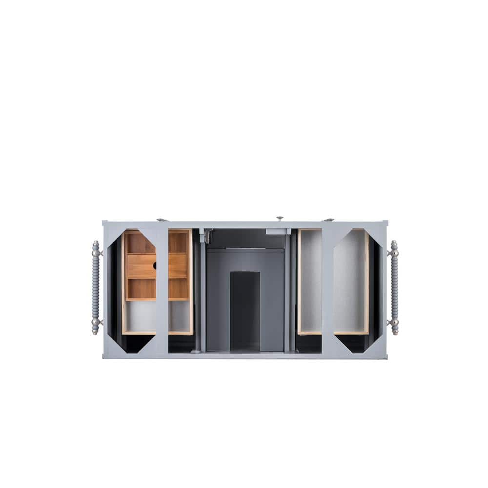 James Martin Vanities Copper Cove Encore Double Bath Vanity, Silver Gray, Quartz Top