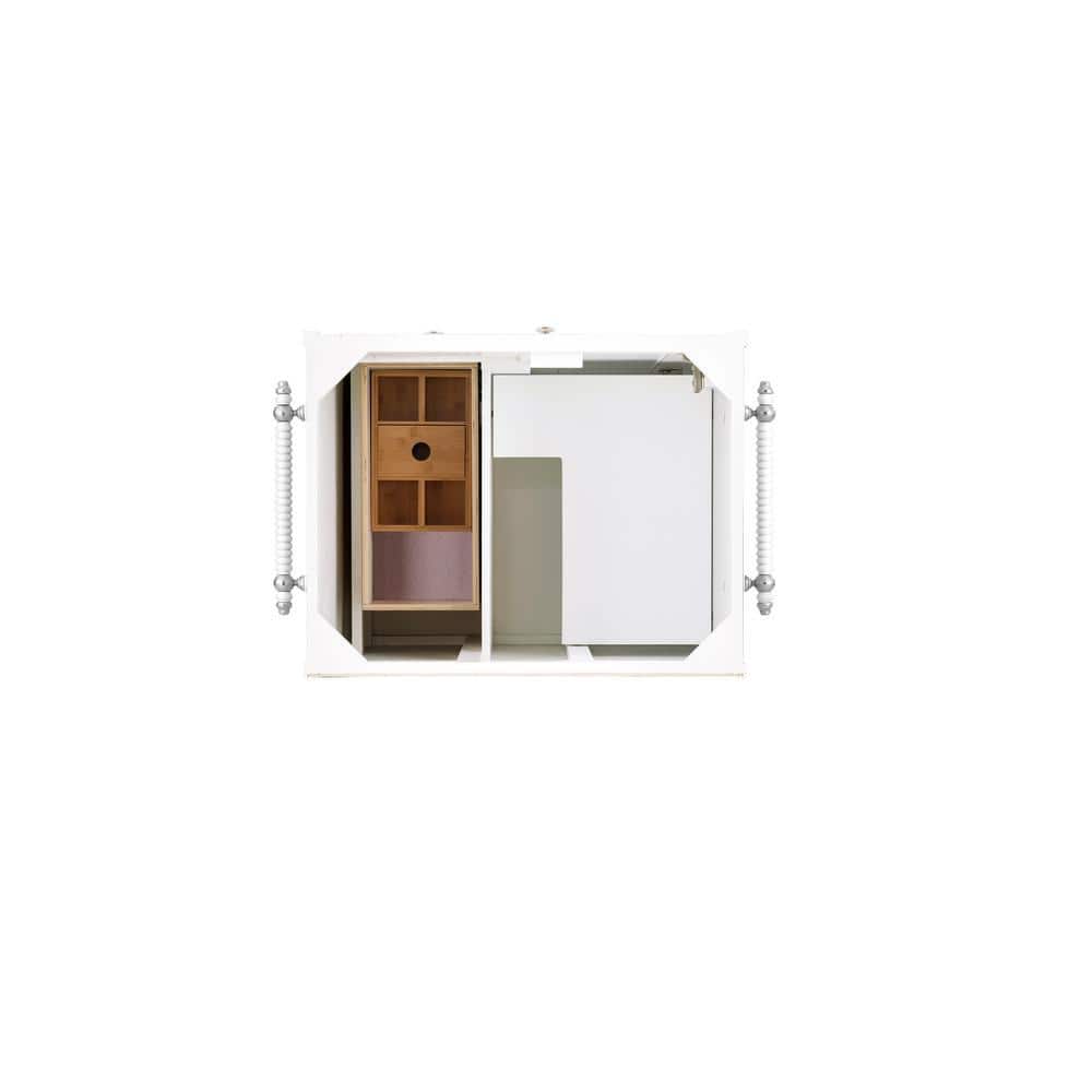 James Martin Vanities Copper Cove Encore 30" Bright White Vanity with Charcoal Soapstone Quartz Top