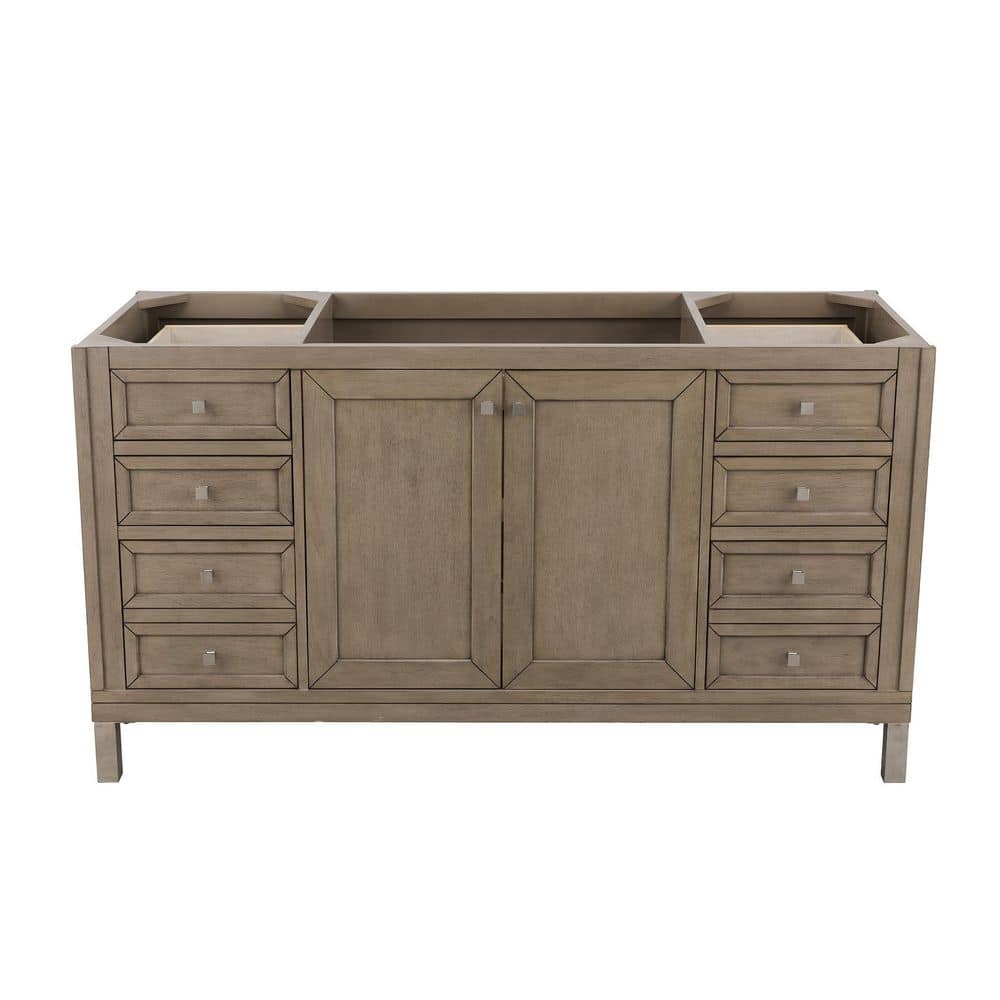 James Martin Vanities Chicago 60" Single Bath Vanity with Carrara Marble Top
