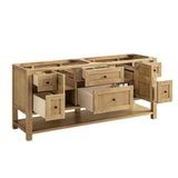 James Martin Vanities Breckenridge 72" Bathroom Vanity in Light Natural Oak with Charcoal Soapstone Top