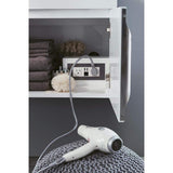 James Martin Vanities Mercer Island 72.5 in. Double Bath Vanity in Glossy White with Solid Surface Top