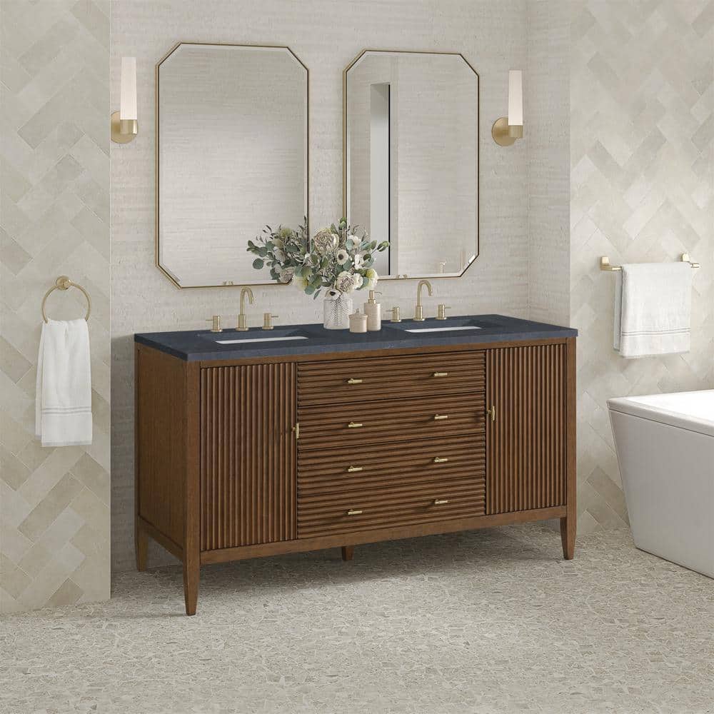 James Martin Vanities Myrrin 60" Double Bath Vanity with Quartz Top