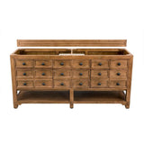 James Martin Vanities Malibu 72" Double Bath Vanity in Honey Alder with Arctic Fall Top