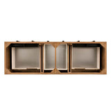 James Martin Vanities Malibu 72" Double Bath Vanity in Honey Alder with Arctic Fall Top