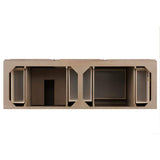 James Martin Vanities Portland 72" Double Vanity in Whitewashed Walnut with Quartz Top