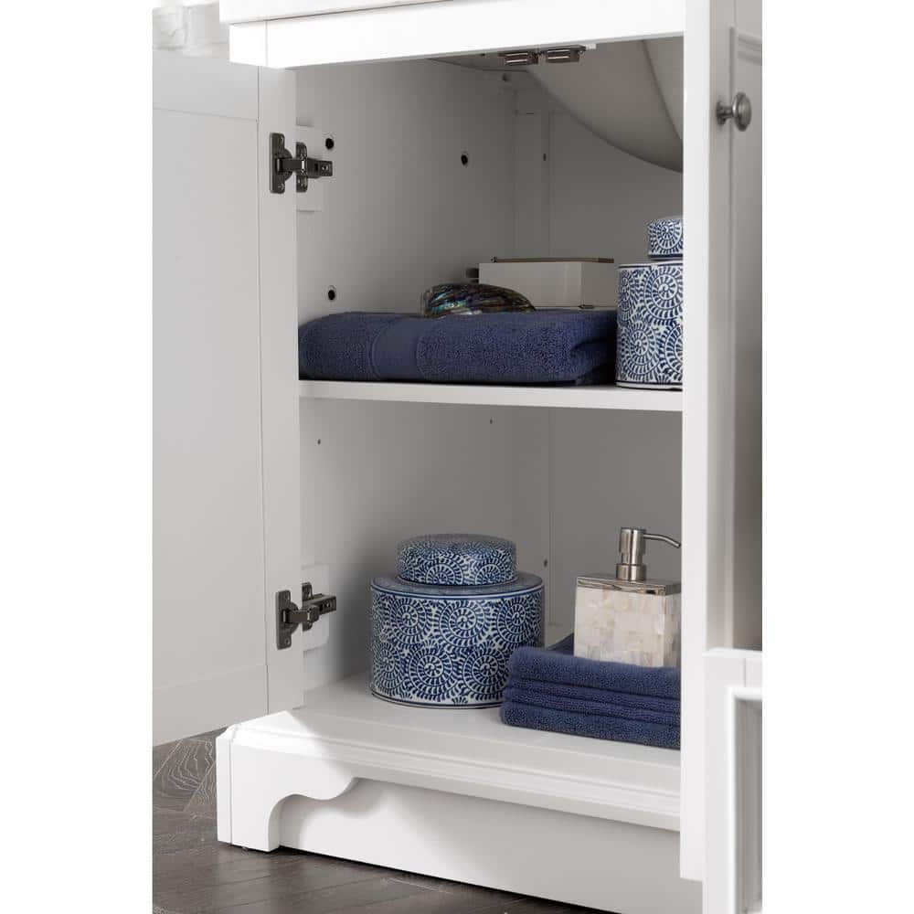 James Martin Vanities De Soto 73.3" Bright White Double Vanity with White Zeus Quartz Top