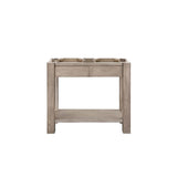 James Martin Vanities Brooklyn 39.4 in. Wood Console Sink with Basin and Leg Combo in Platinum Ash