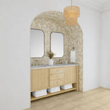 James Martin Vanities Marigot 72" Double Bath Vanity in Sunwashed Oak with Quartz Top
