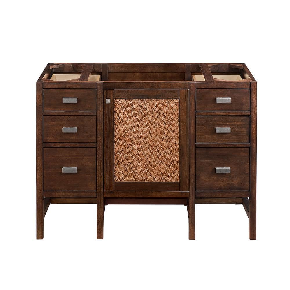 James Martin Vanities Addison 48-inch Bath Vanity in Mid-Century Acacia with Quartz Top