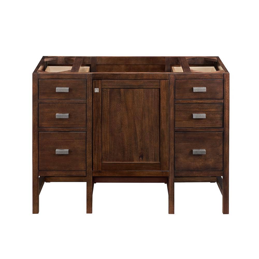 James Martin Vanities Addison 48-inch Bath Vanity in Mid-Century Acacia with Quartz Top