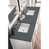 James Martin Vanities Addison 72 in. Double Bath Vanity with Parisien Bleu Quartz Top