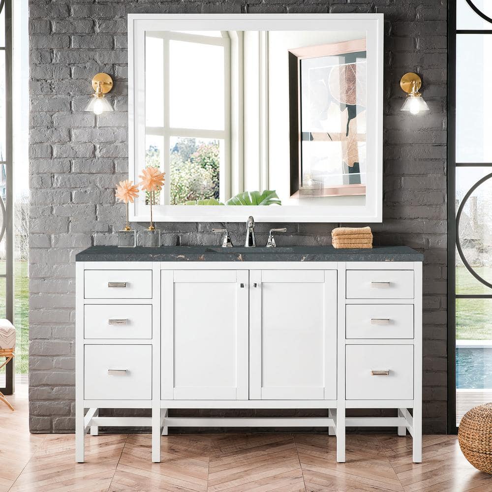 James Martin Vanities Addison 72 in. Double Bath Vanity with Parisien Bleu Quartz Top