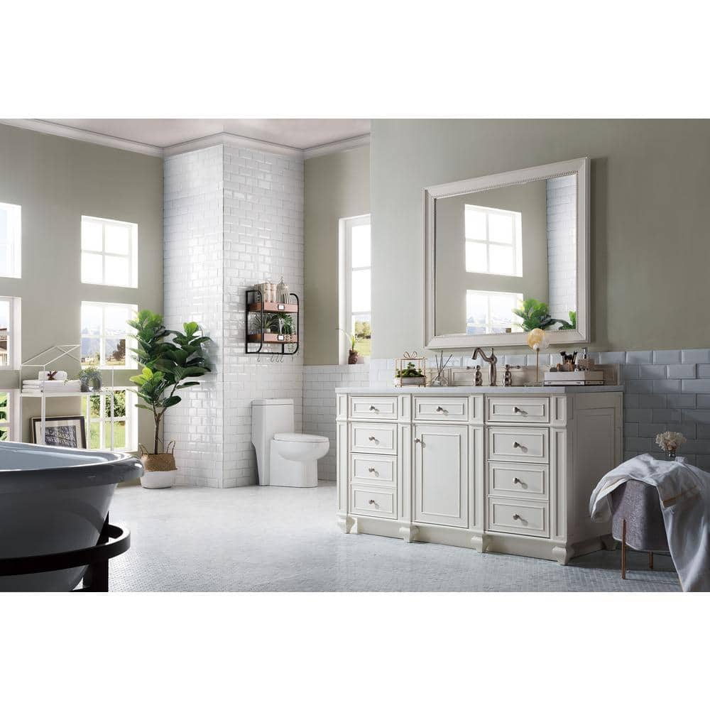 James Martin Vanities Bristol 60" Bright White Single Bath Vanity Cabinet
