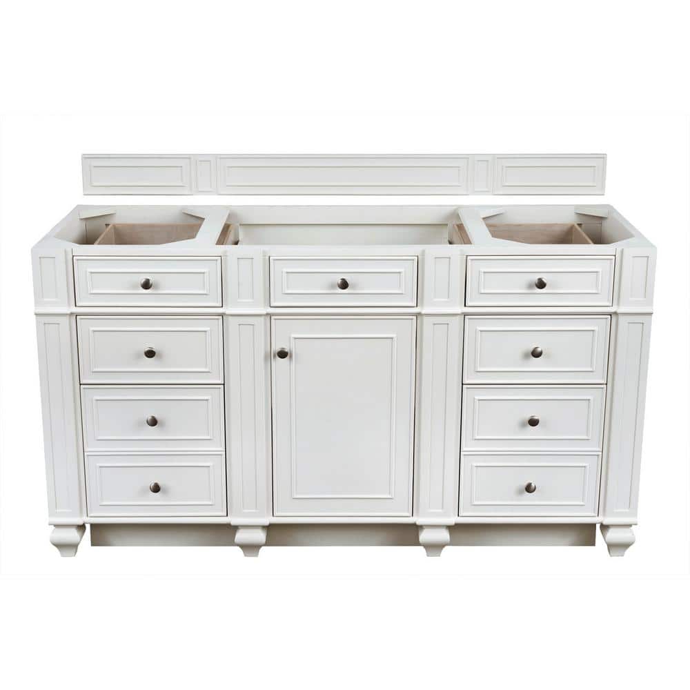 James Martin Vanities Bristol 60" Bright White Single Bath Vanity Cabinet