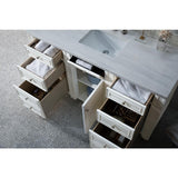 James Martin Vanities Bristol 60" Bright White Single Bath Vanity Cabinet