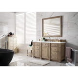 James Martin Vanities Bristol 60" Bathroom Vanity Cabinet in Whitewashed Walnut