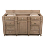 James Martin Vanities Bristol 60" Bathroom Vanity Cabinet in Whitewashed Walnut
