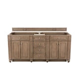 James Martin Vanities Bristol 72" Double Vanity Cabinet, Whitewashed Walnut