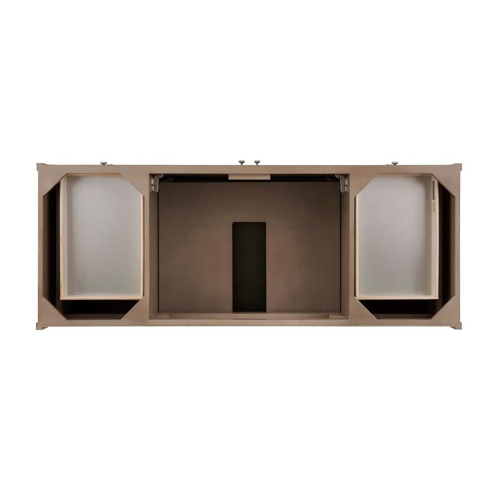 James Martin Vanities Chicago 60" Single Bath Vanity Cabinet in White Washed Walnut