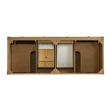 James Martin Vanities Breckenridge 60" Double Bath Vanity Cabinet, Light Natural Oak